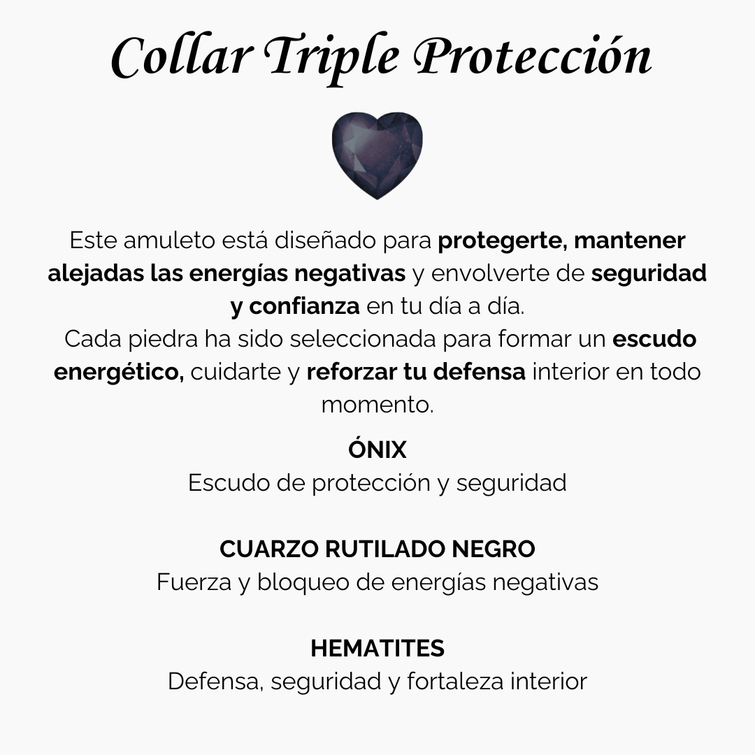 Triple Protección™ | Collar Amuleto De Protección