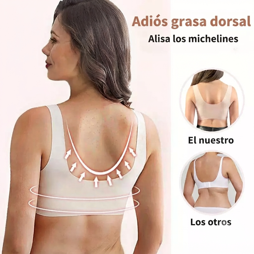 (PACK DE 3) Brasieres Moldeadores sin Varilla con Broche Frontal ComfortFit™