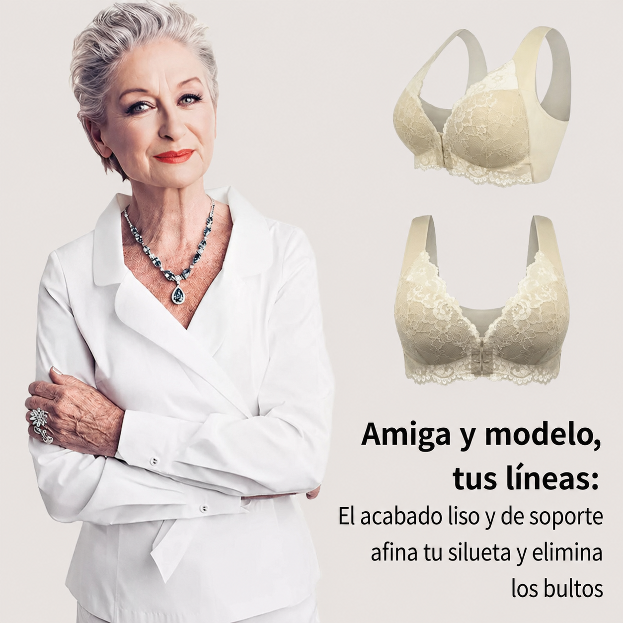 (PACK DE 3) Brasieres Moldeadores sin Varilla con Broche Frontal ComfortFit™