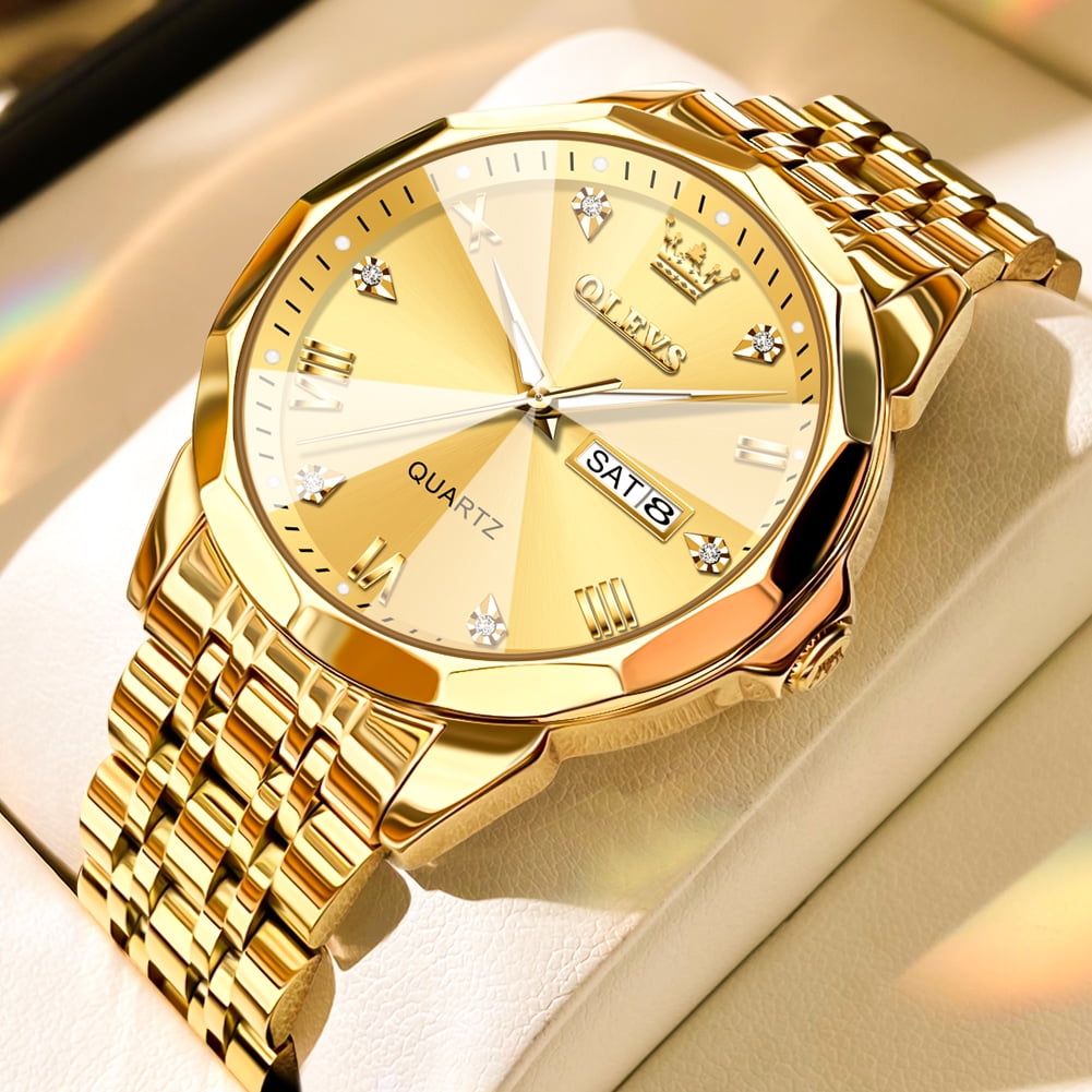 Reloj OLEVS™ para Parejas | Elegancia en Oro, Premium
