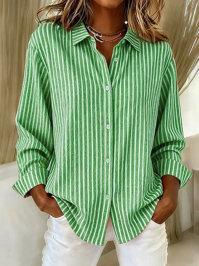 Jimena - Camisa de Rayas con Botones - vista 2