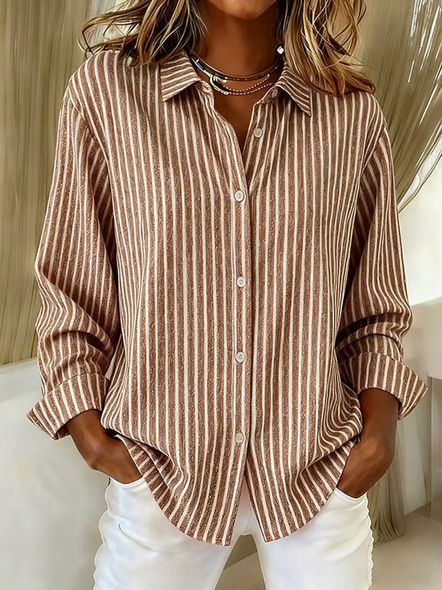 Jimena - Camisa de Rayas con Botones - vista 3