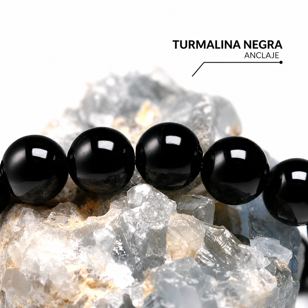 Rembrandt™ | Pulsera de Turmalina Negra Natural de Protección