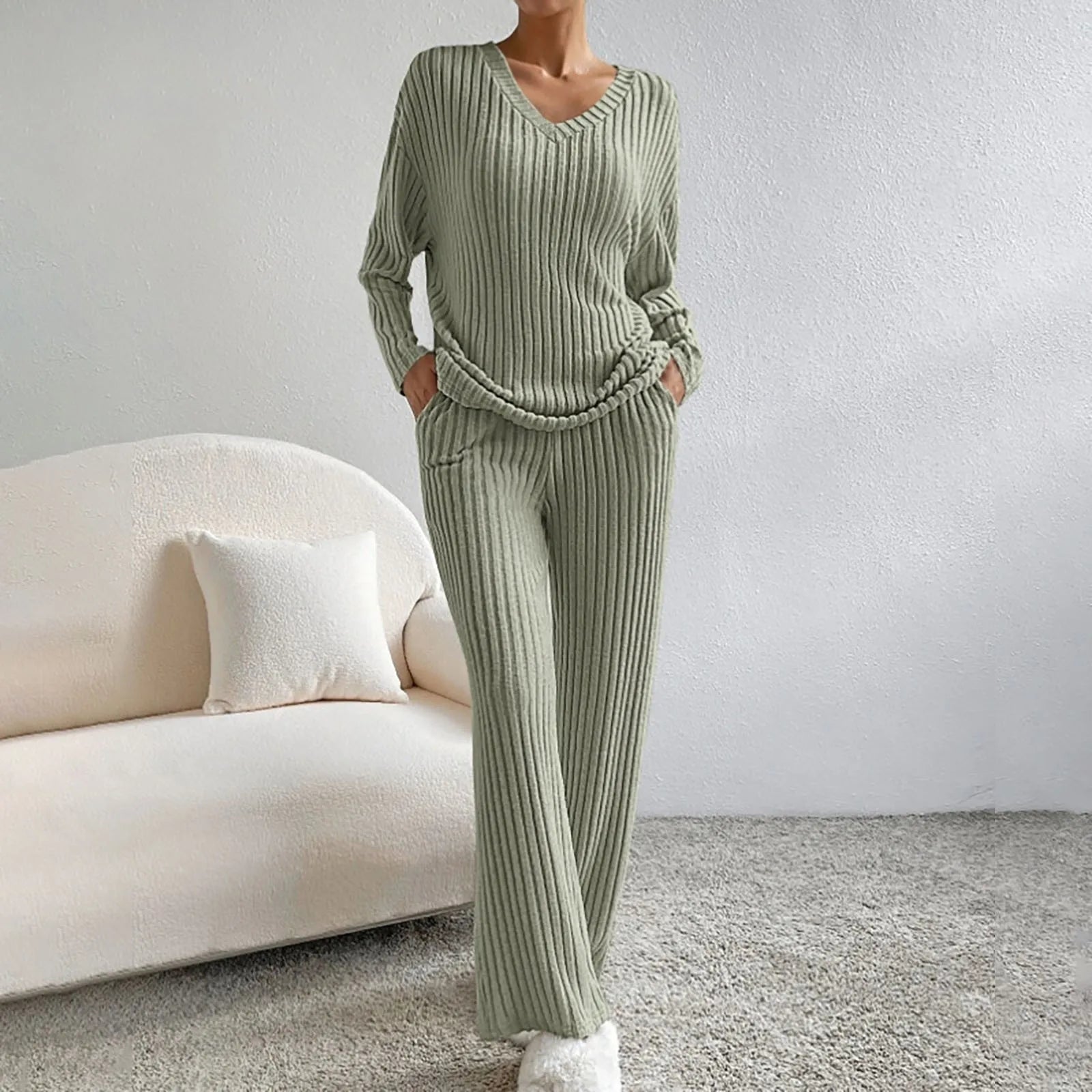 Kathy™ | Conjunto de 2 piezas tejido a mano