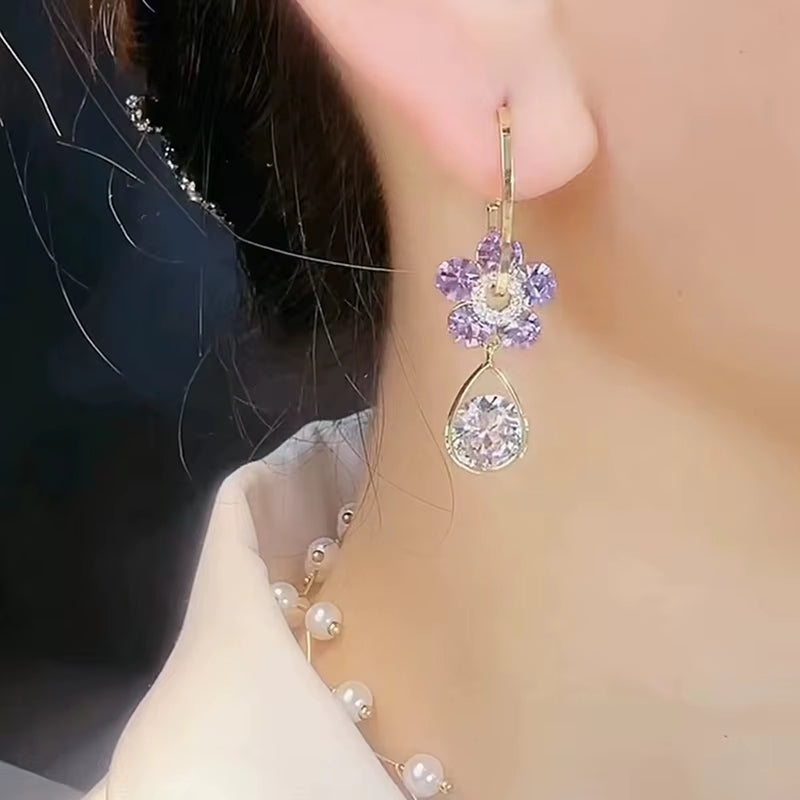 Bella™ | Pendientes 'Flor de Amatista' (Oferta 2x1)