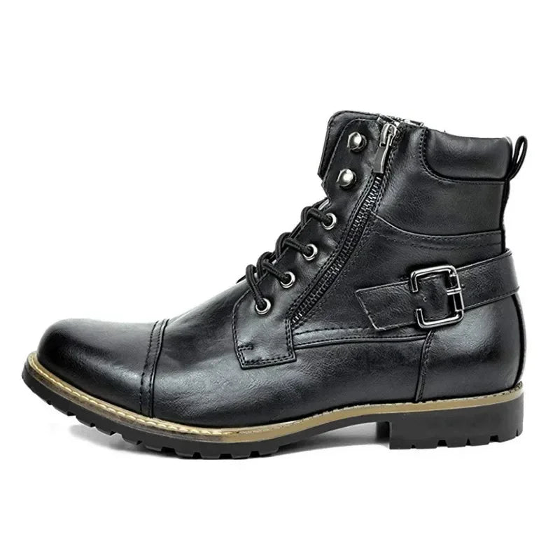 Damon™ | Botas de Cuero con Agujetas