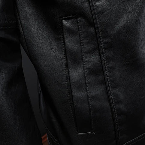 Sebastián - Chaqueta de Piel de Corte Estilizado - vista 3