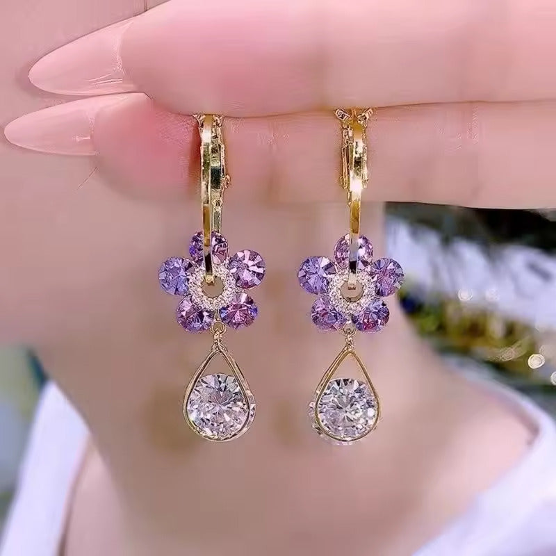 Bella™ | Pendientes 'Flor de Amatista' (Oferta 2x1)