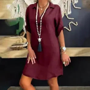 Sophia™ | Vestido de Lino Ligero