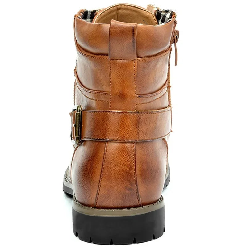 Damon™ | Botas de Cuero con Agujetas