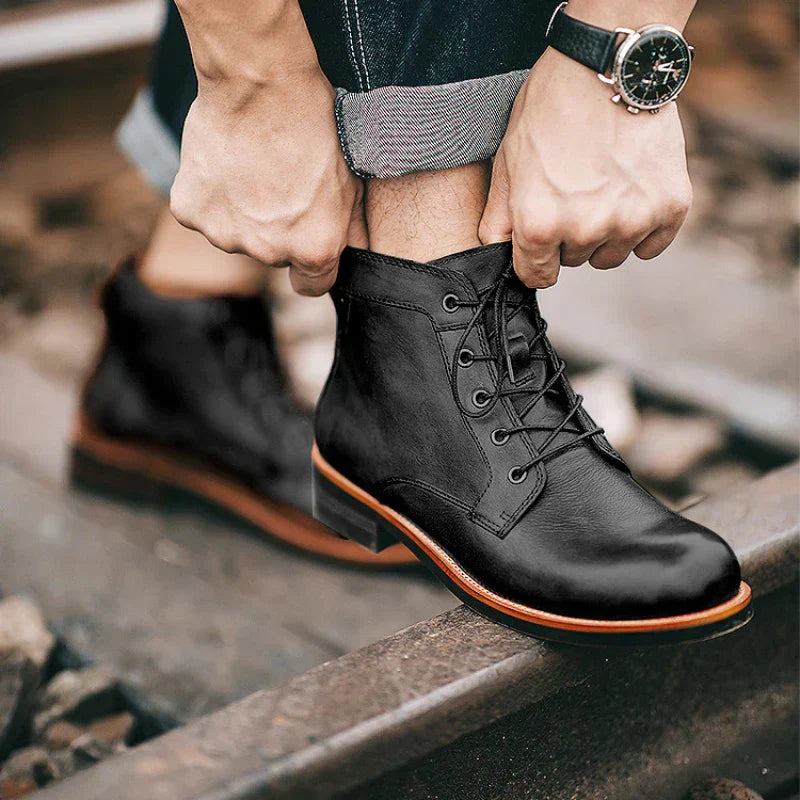 Kelvin™ | Botas Altas de Cuero