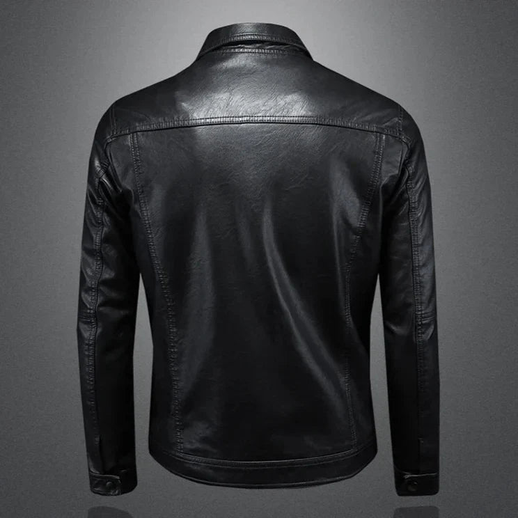 Sebastián - Chaqueta de Piel de Corte Estilizado - vista 2