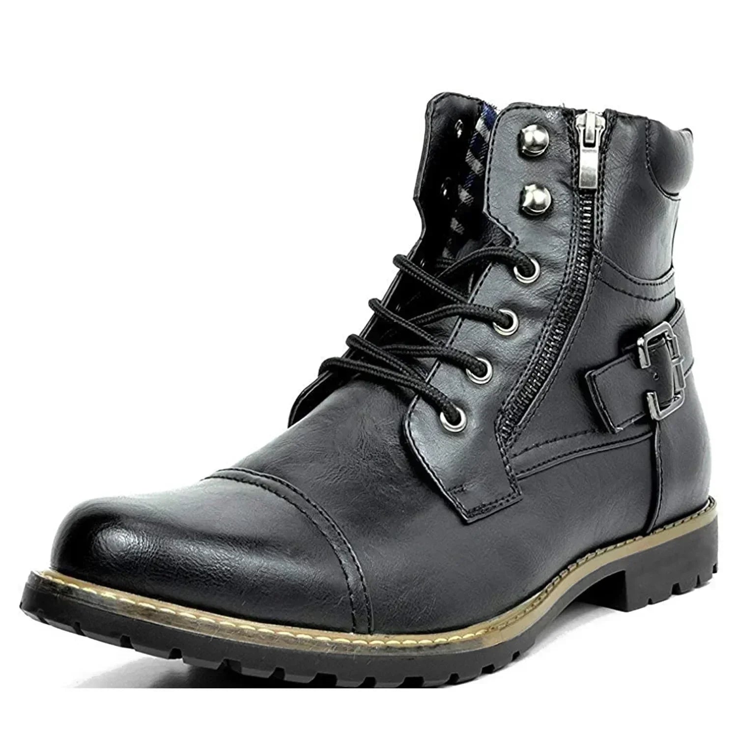 Damon™ | Botas de Cuero con Agujetas