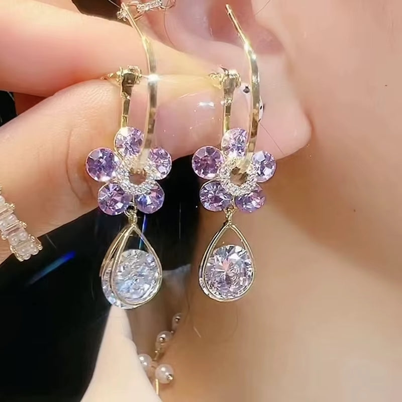Bella™ | Pendientes 'Flor de Amatista' (Oferta 2x1)