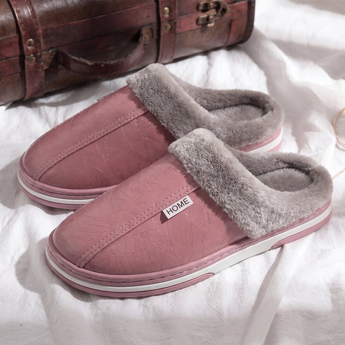 Alba - Pantuflas Térmicas Acolchadas de Piel - vista 2