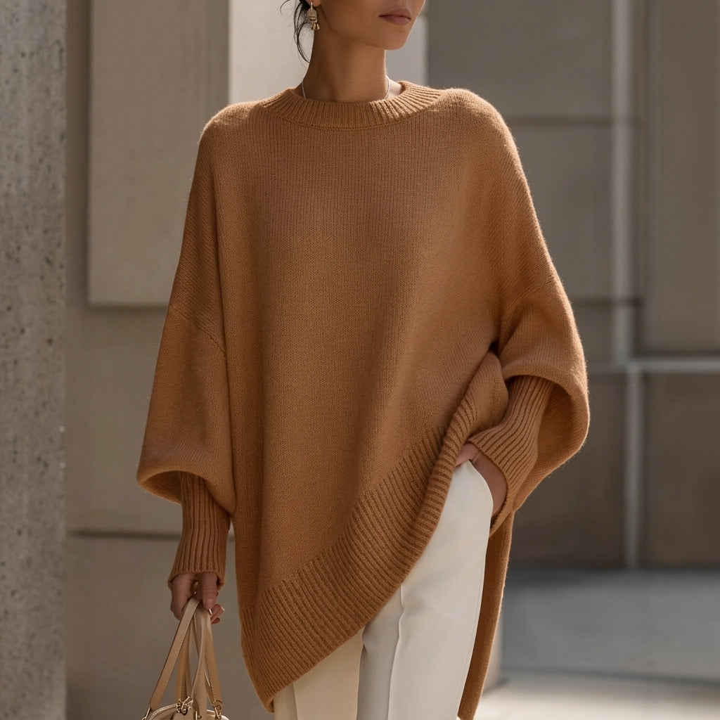 Jimena - Suéter Oversize de Punto Grueso con Cuello Redondo - vista 4