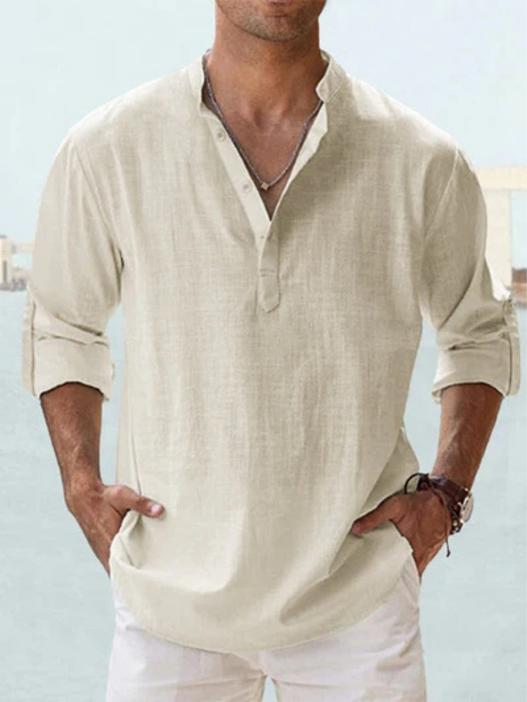 Mateo™ | Camisa de Lino Fresca y Transpirable para Hombre