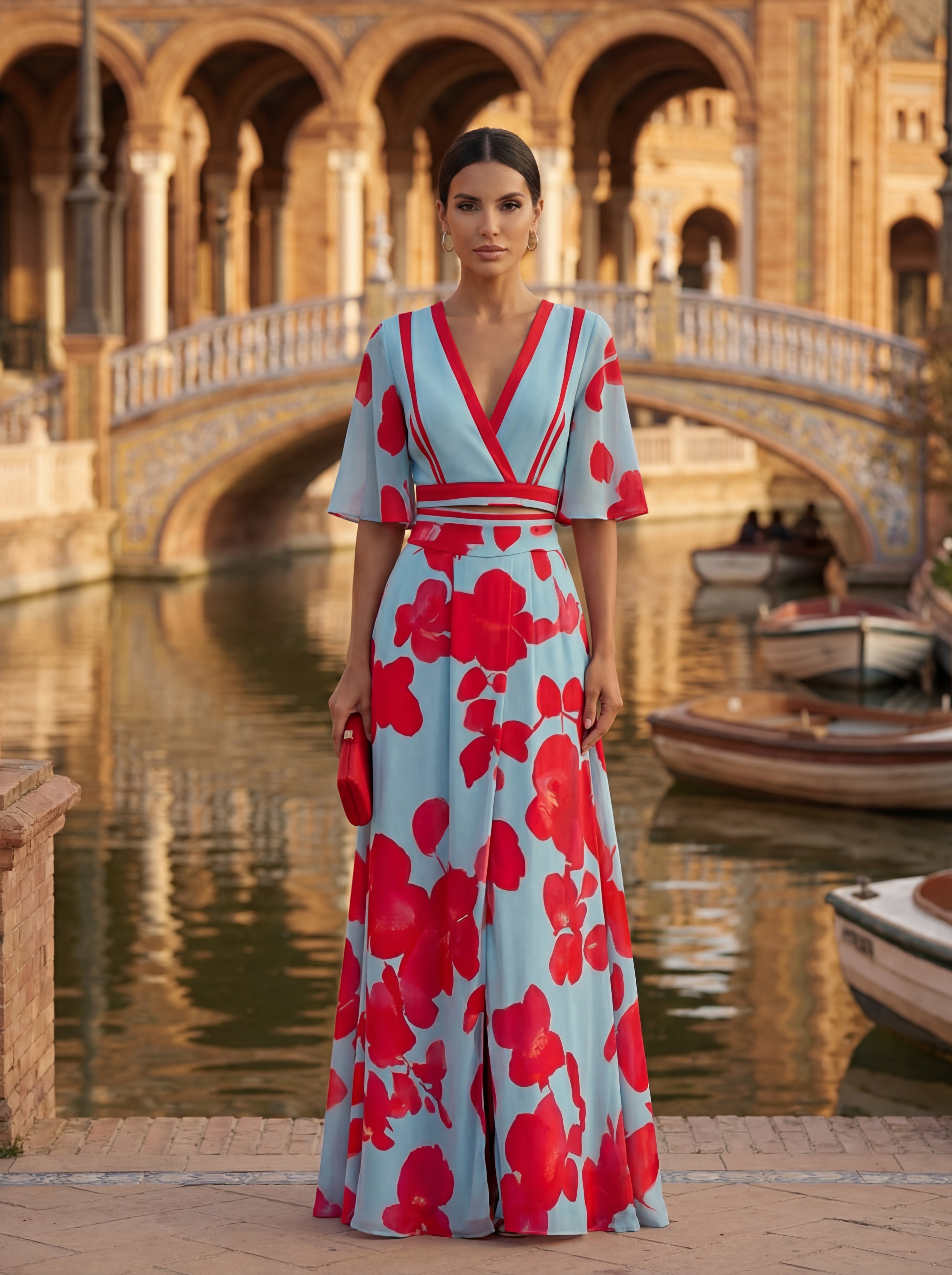 Vestido Noelle™ - Floral con Escote en V