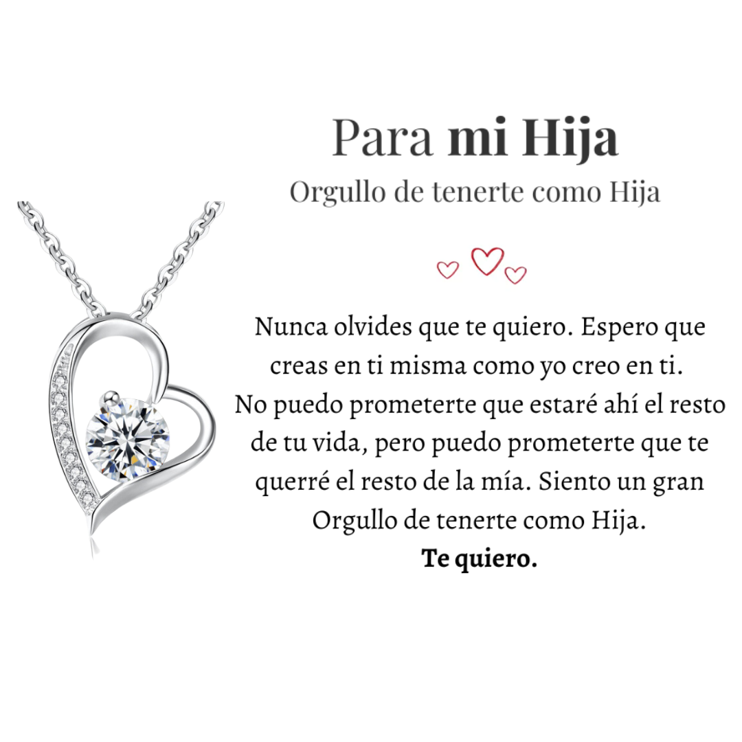 Amor Eterno™ | Collar Para Mi Hija Con Carta Especial