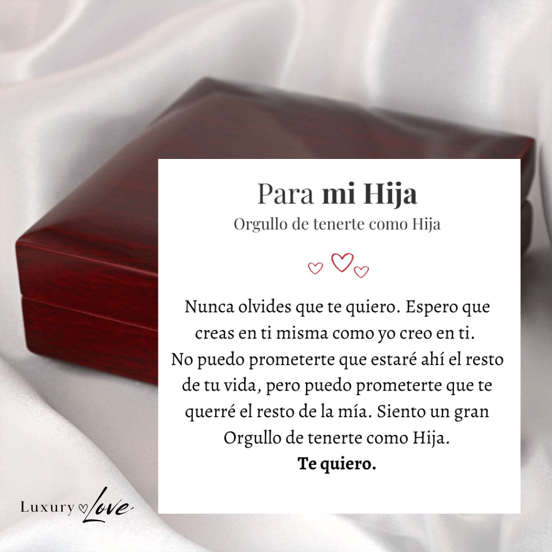 Amor Eterno™ | Collar Para Mi Hija Con Carta Especial