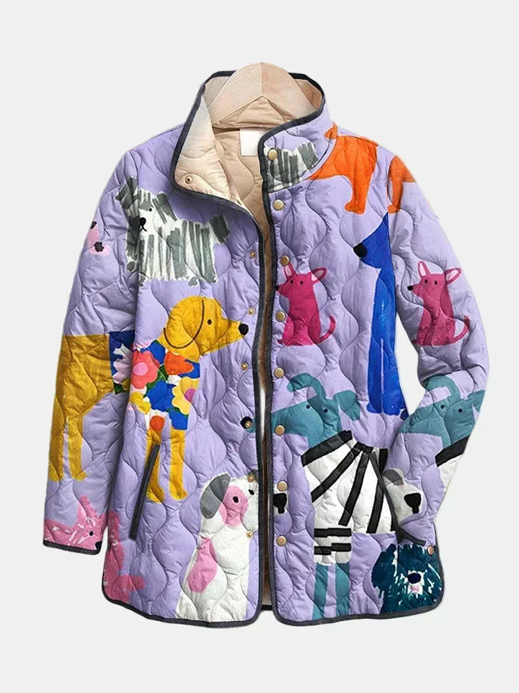 Michelle™ | Chaqueta Acolchada Perritos