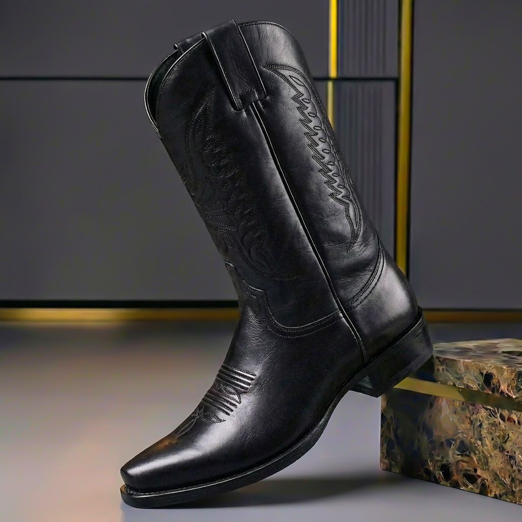 Julio - Botas de Piel Pulida con Detalles Clásicos - vista 2