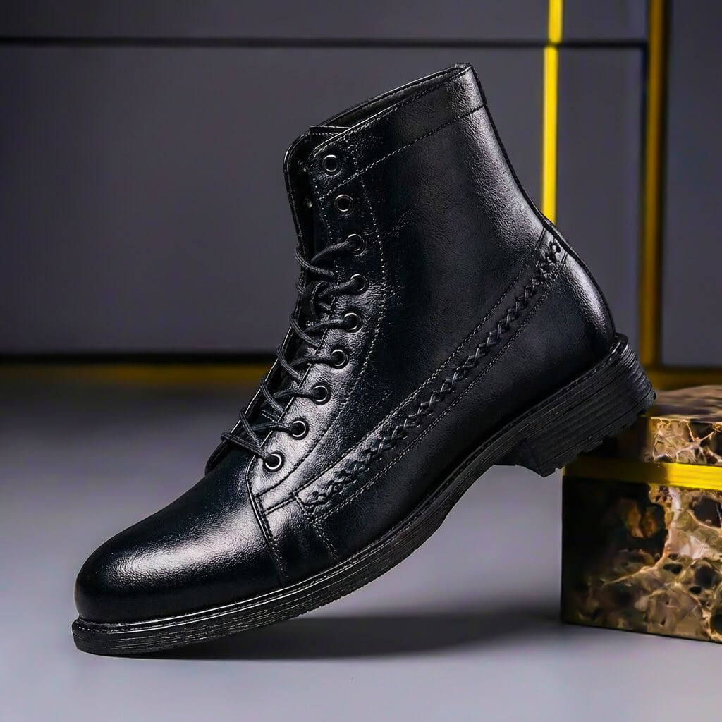 Jaime - Botas de Piel Pulida con Costuras Cuidadas - vista 2