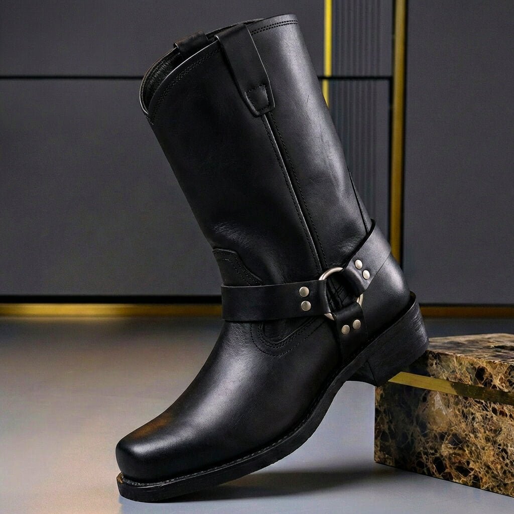 Fernando - Botas de Piel Vintage con Acabado Único - vista 3