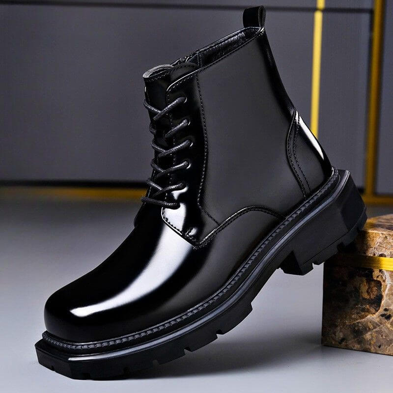 Antonio - Botas de Piel con Acabado Brillante - vista 2
