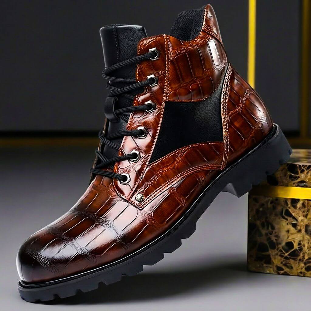 Gerardo - Botas Urbanas de Piel Grabada - vista 1