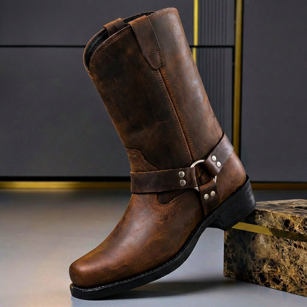 Fernando - Botas de Piel Vintage con Acabado Único - vista 1