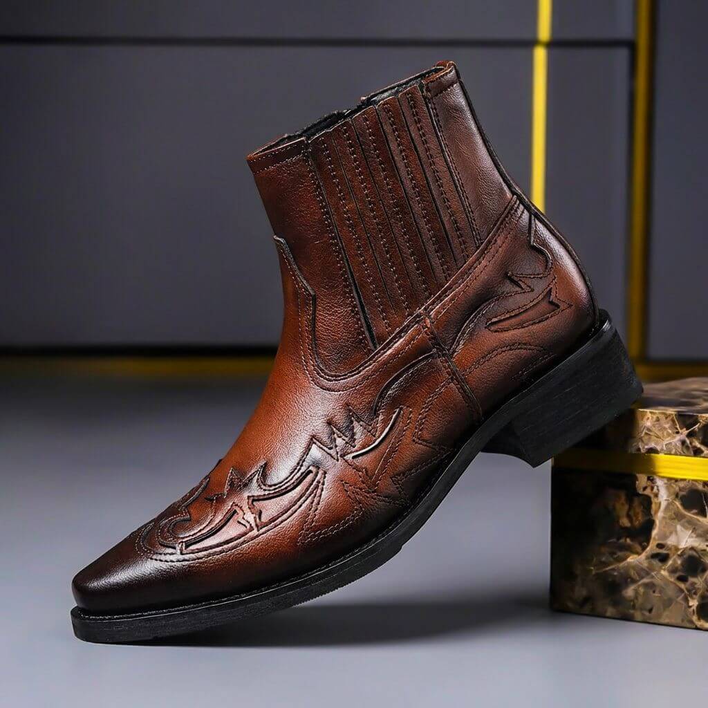 Felipe - Botas de Piel con Detalles Elaborados - vista 1