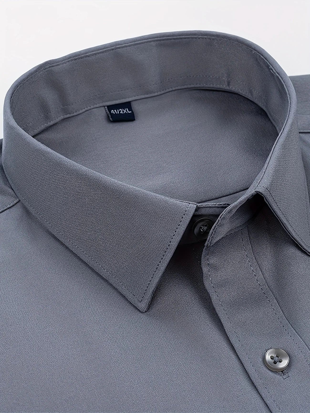 Byron™ – Camisa de manga larga para caballero, de estilo elegante con cierre de botones al frent