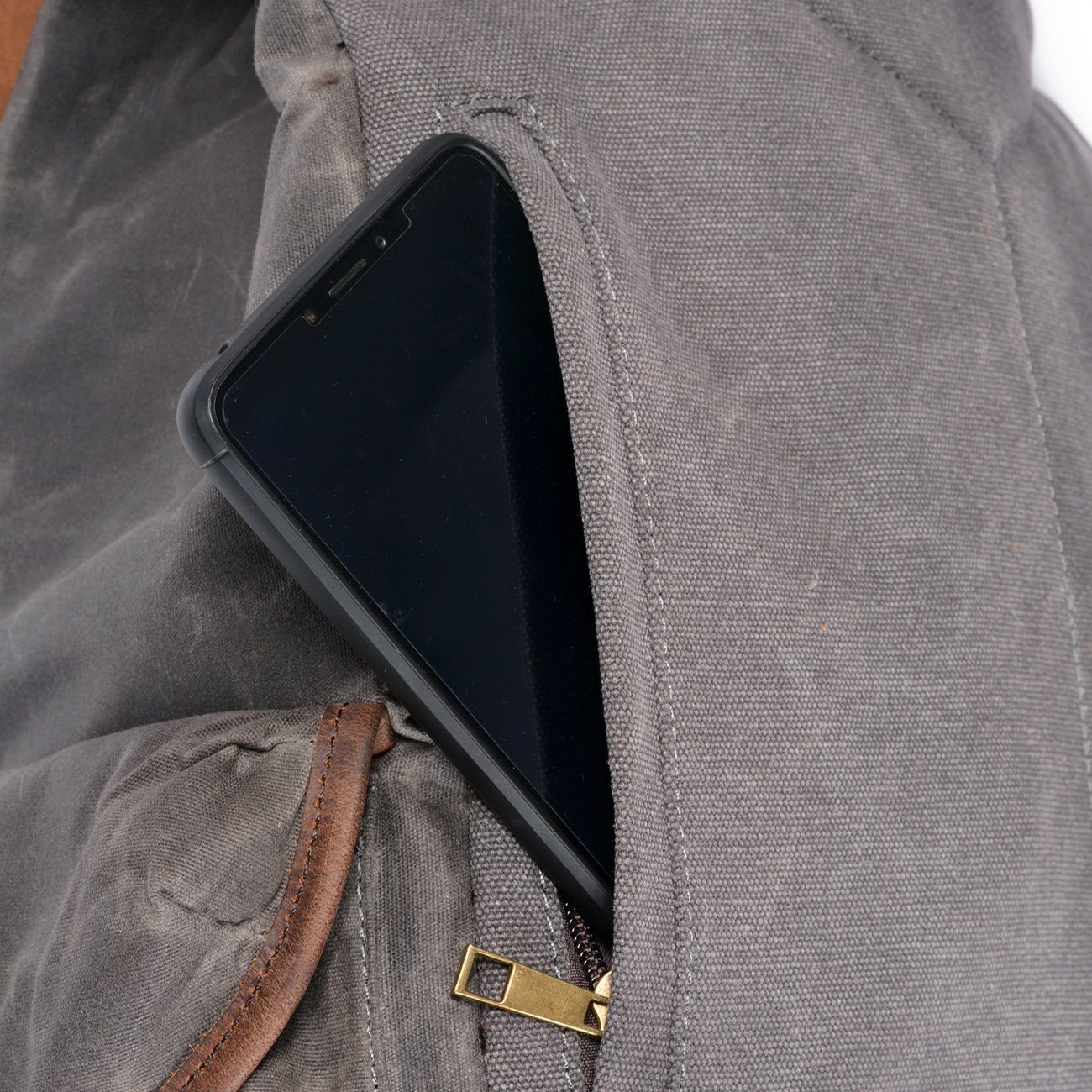 COLIMA™ | Mochila de Lino y Cuero