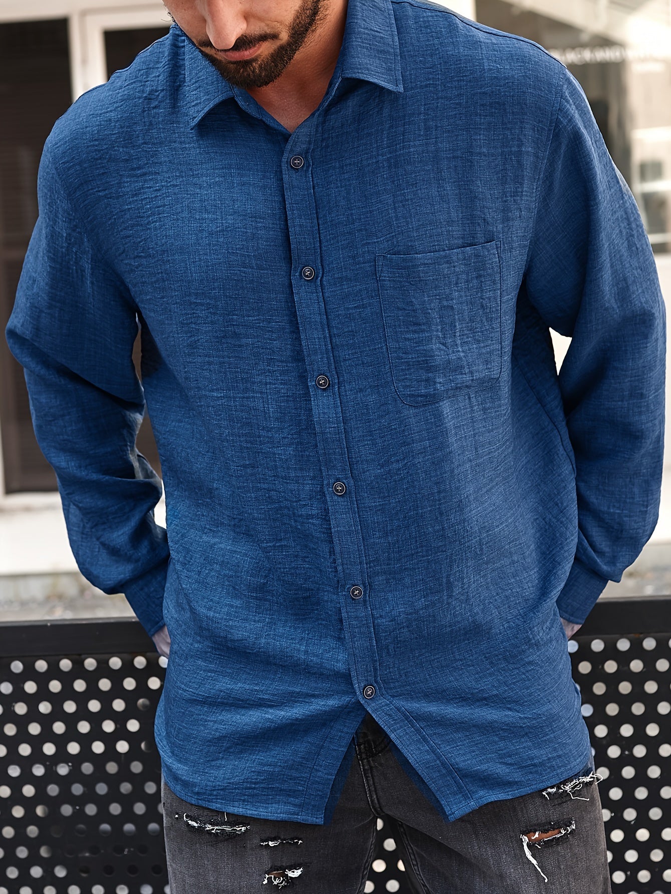 Iker™ | Camisa informal de manga larga