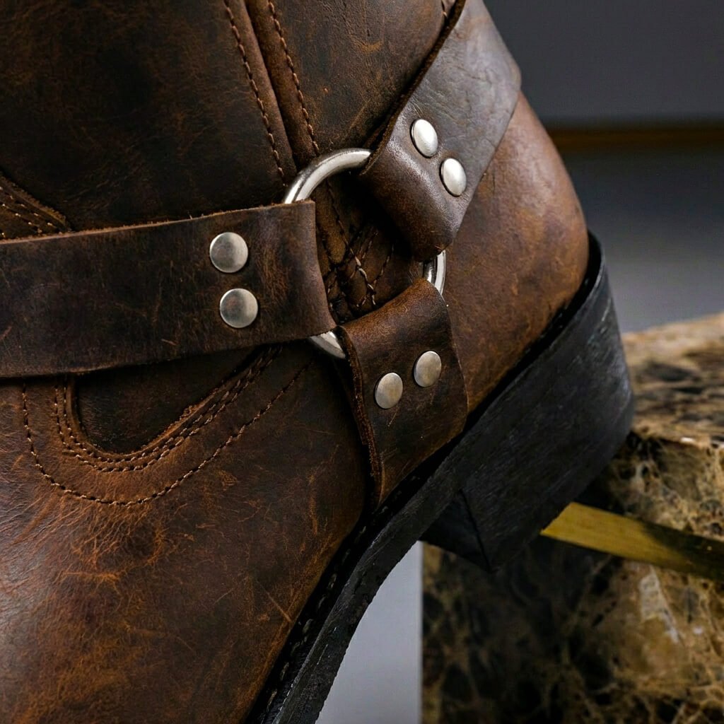 Fernando - Botas de Piel Vintage con Acabado Único - vista 4