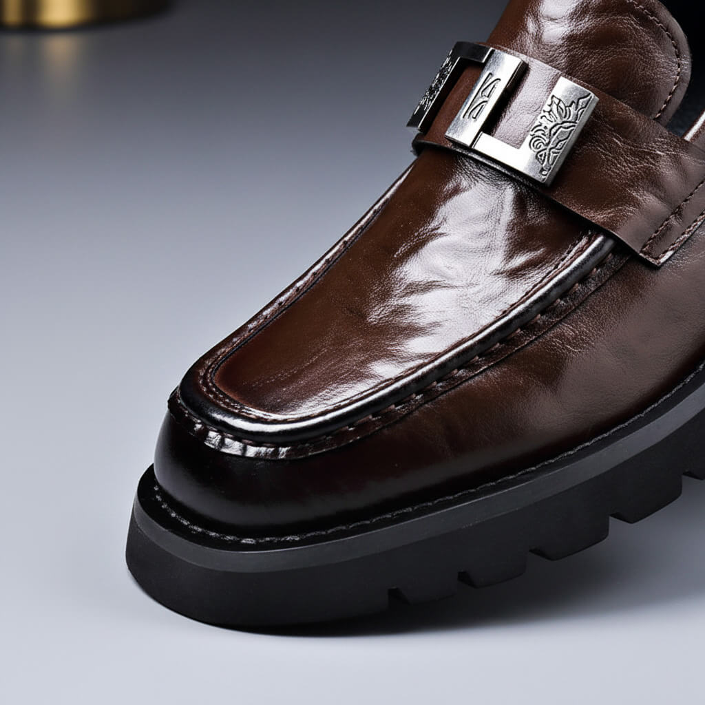 Iván - Zapatos de Piel Estilo Vintage - vista 4