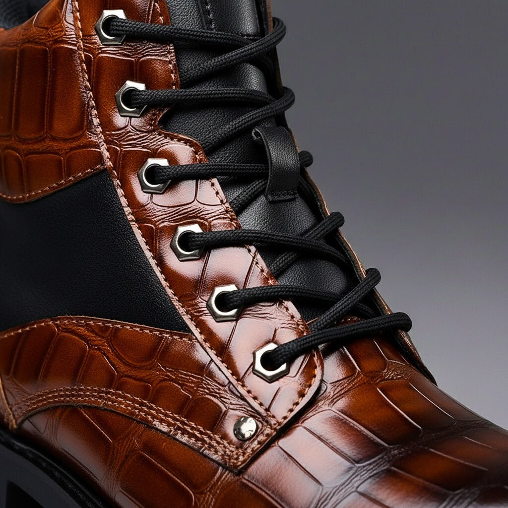 Gerardo - Botas Urbanas de Piel Grabada - vista 3