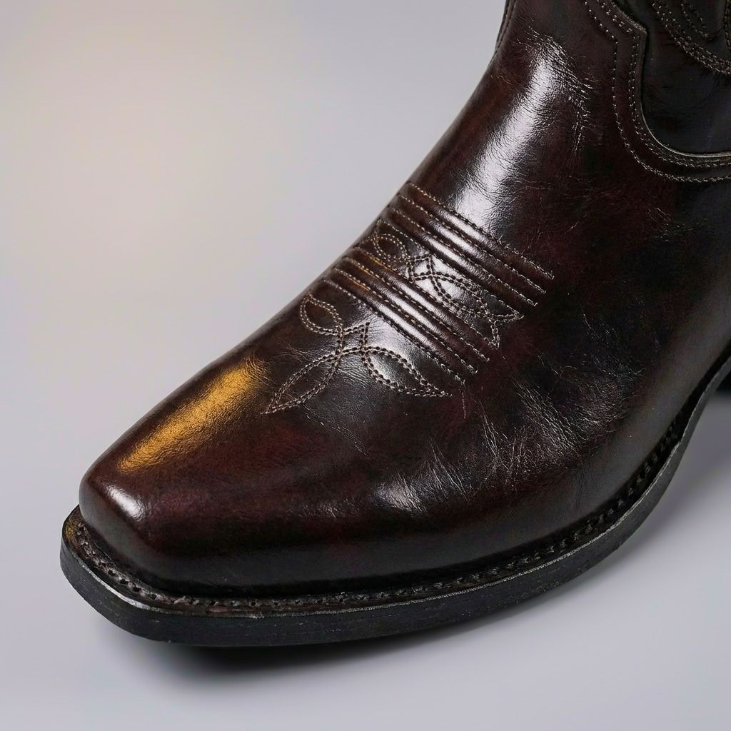 Julio - Botas de Piel Pulida con Detalles Clásicos - vista 3