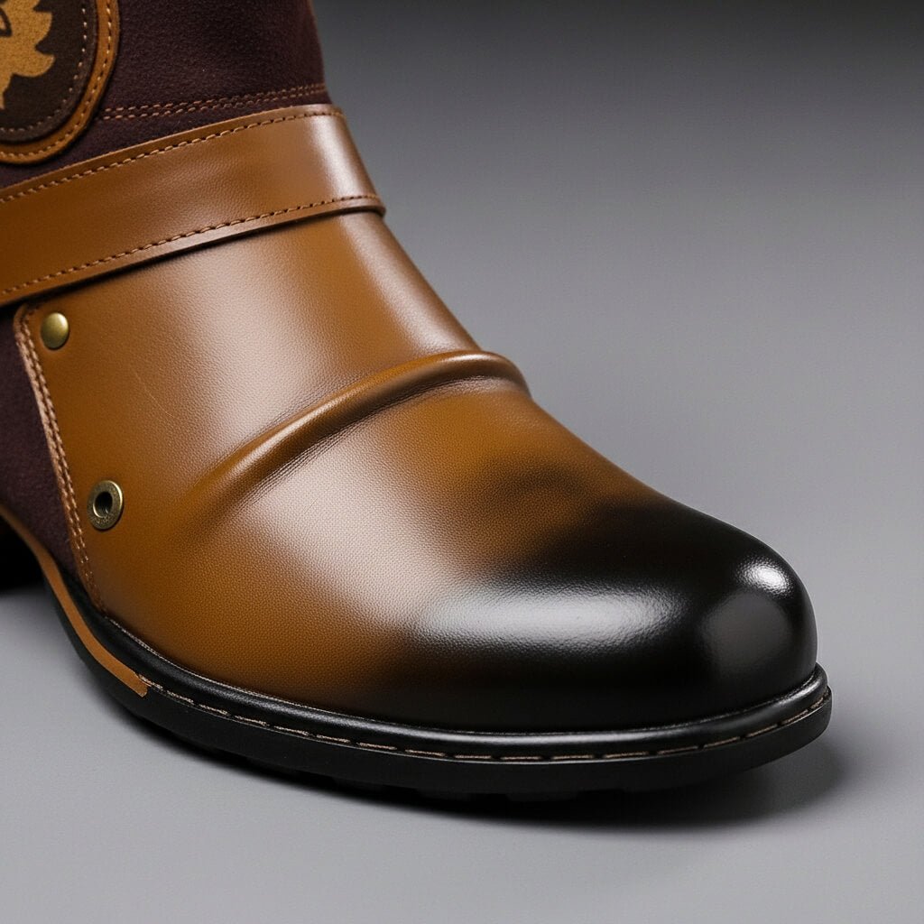 Luis - Botas de Gamuza y Piel con Hebillas - vista 5