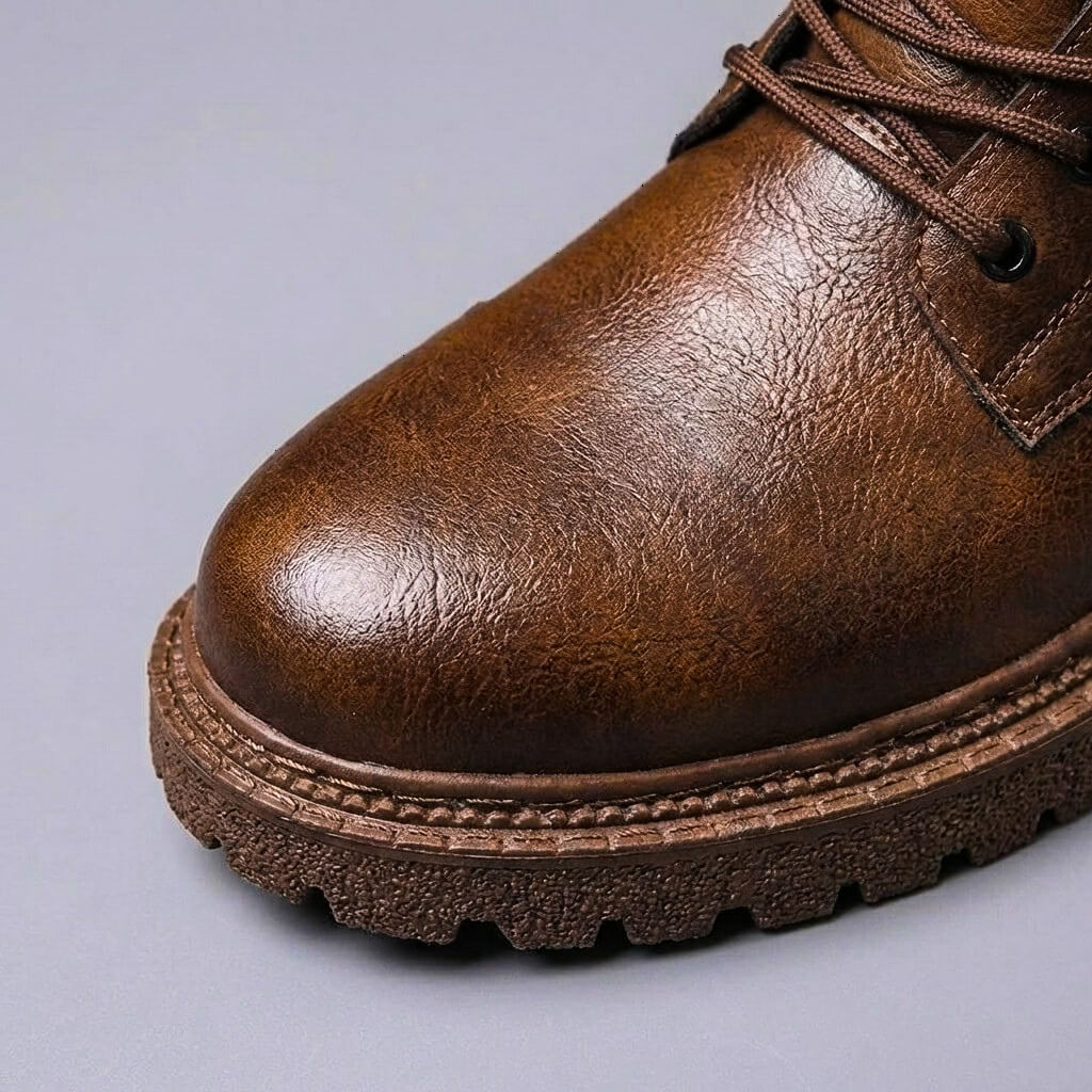 Enrique - Botas de Piel de Res Estilo Vintage - vista 4
