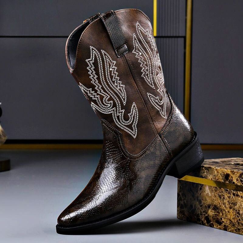 Hugo - Botas de Piel Graneada Estilo Retro - vista 2