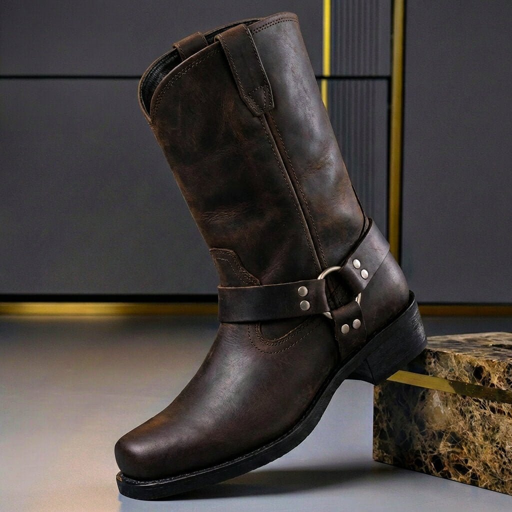 Fernando - Botas de Piel Vintage con Acabado Único - vista 2