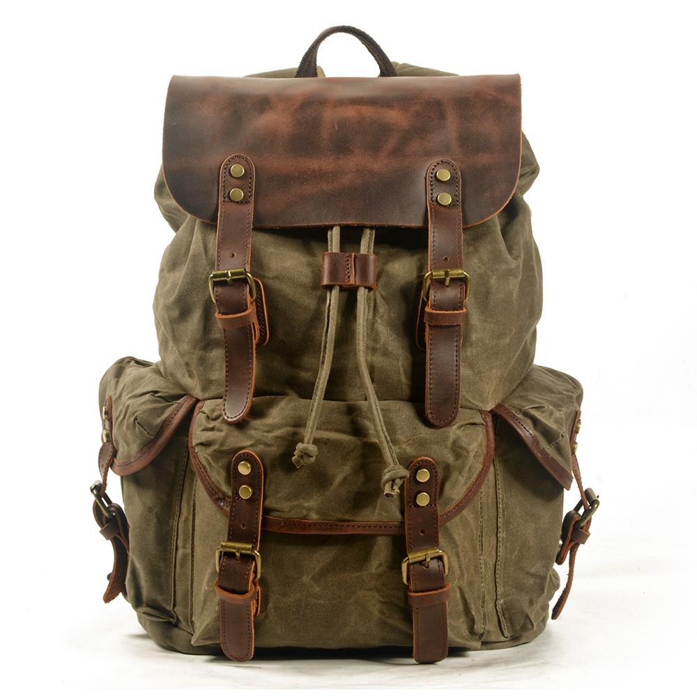 COLIMA™ | Mochila de Lino y Cuero