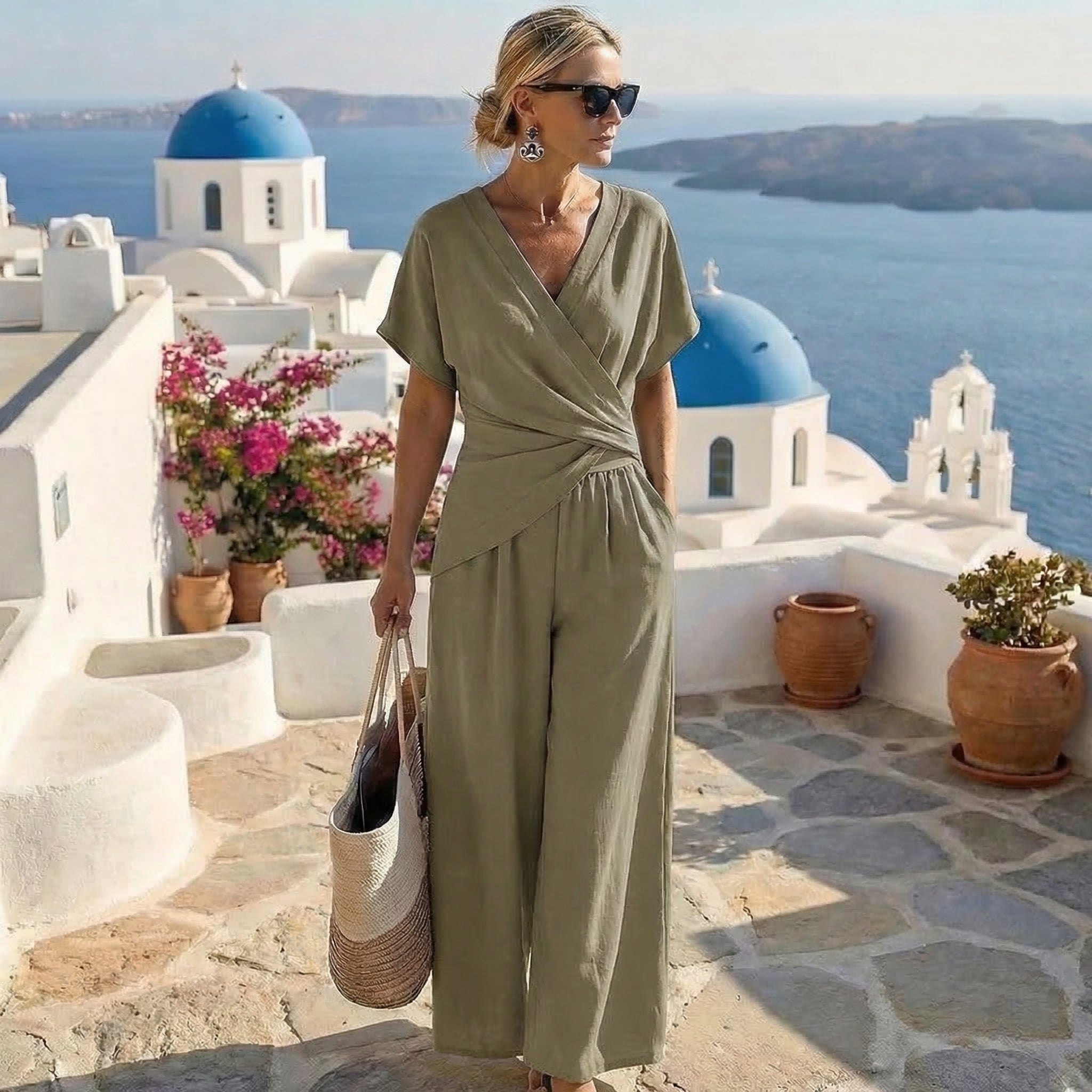 Ana™ | Conjunto top cruzado verano