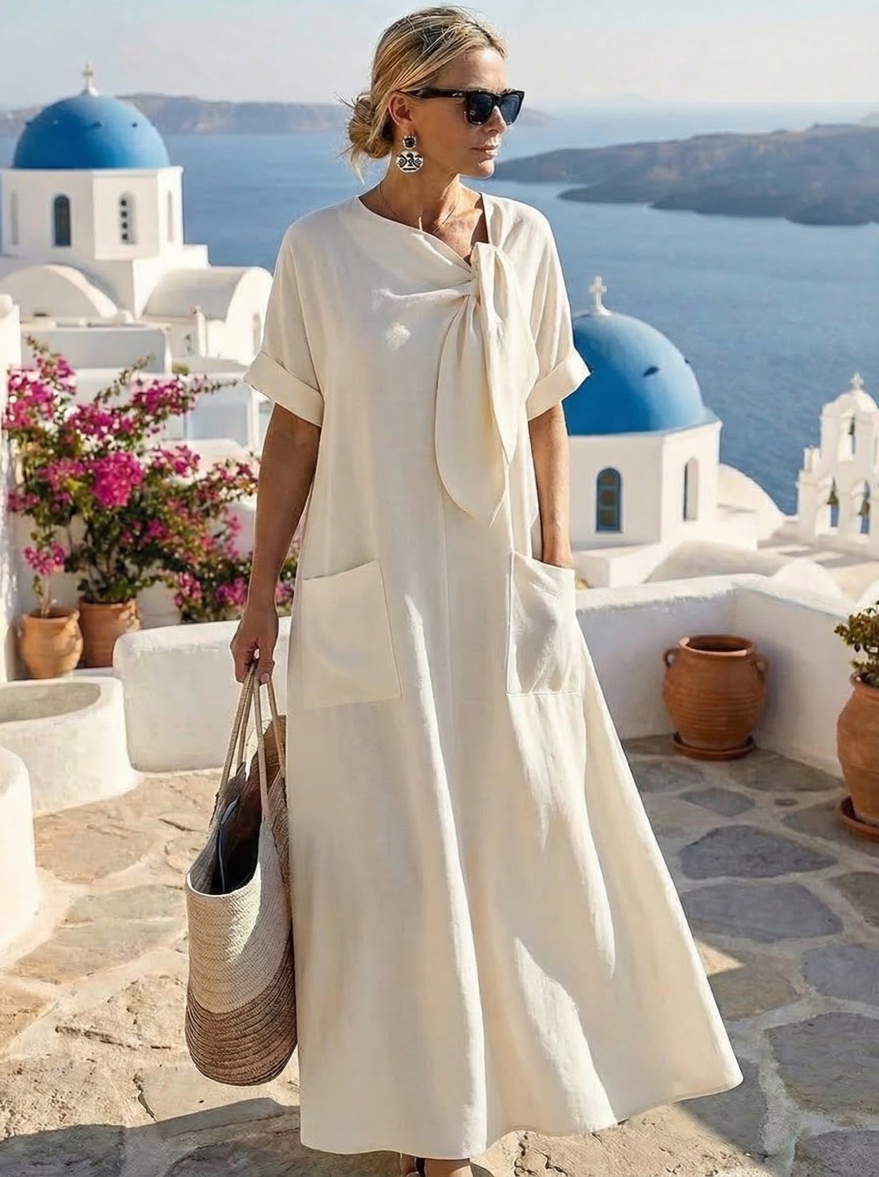 Sofía™ | Vestido bolsillos verano