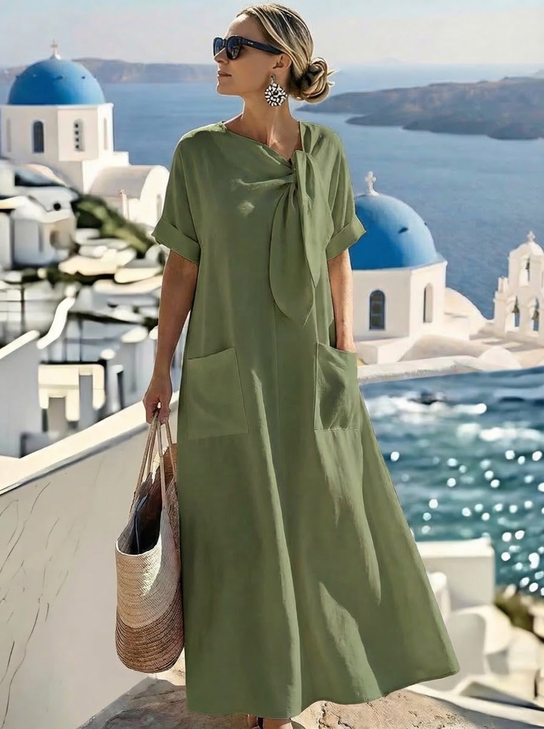 Sofía™ | Vestido bolsillos verano