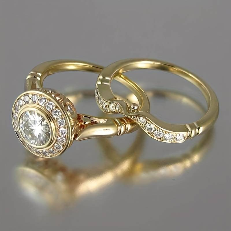 Anillo Vintage de Oro con Circonio
