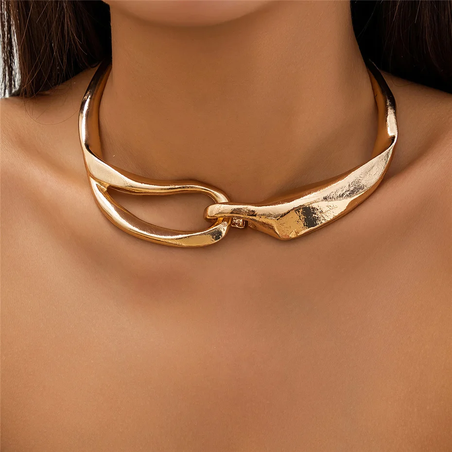 Collar de Oro Textura Audaz