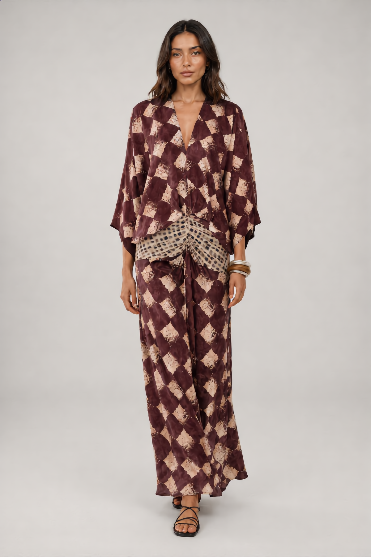 Maelia - Vestido Maxi Estampado Mosaico Andaluz - vista 1
